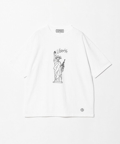 ESPOIR(エスポワール)の「<ESPOIR>Statue of Liberty Tシャツ(Tシャツ/カットソー・メンズ・ブラック/ホワイト・XL/L/M)」の3枚目の写真