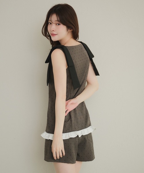 fupel(フぺル)の「ribbon pants setup / リボンパンツセットアップ(セットアップ・レディース・ベージュ/その他・FREE)」の15枚目の写真