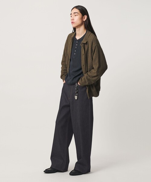MONKEY TIME（モンキータイム）の「リジッド デニム バギー パンツ（デニムパンツ・メンズ・ブラック/ネイビー・S/M/L/XL）」の9枚目の写真
