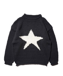 THRIFTY LOOK / スリフティールック HAND KNIT ROLLNECK SWEATER ハンドニット ロールネックセーター