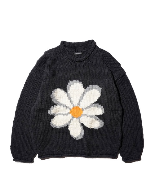 THRIFTY LOOK(スリフティールック)の「THRIFTY LOOK / スリフティールック HAND KNIT ROLLNECK SWEATER ハンドニット ロールネックセーター(ニット/セーター・メンズ・ネイビー/ブラック系/ホワイト/ブラック・ONE SIZE)」の12枚目の写真