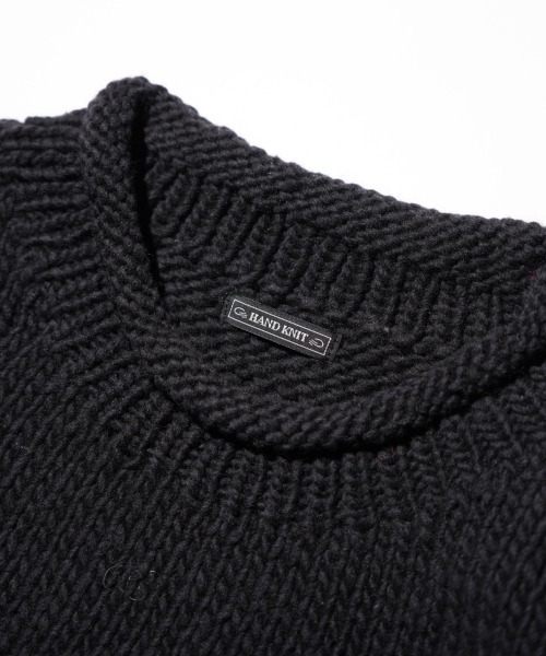THRIFTY LOOK(スリフティールック)の「THRIFTY LOOK / スリフティールック HAND KNIT ROLLNECK SWEATER ハンドニット ロールネックセーター(ニット/セーター・メンズ・ネイビー/ブラック系/ホワイト/ブラック・ONE SIZE)」の13枚目の写真