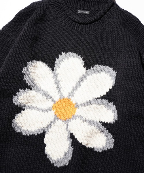 THRIFTY LOOK(スリフティールック)の「THRIFTY LOOK / スリフティールック HAND KNIT ROLLNECK SWEATER ハンドニット ロールネックセーター(ニット/セーター・メンズ・ネイビー/ブラック系/ホワイト/ブラック・ONE SIZE)」の14枚目の写真