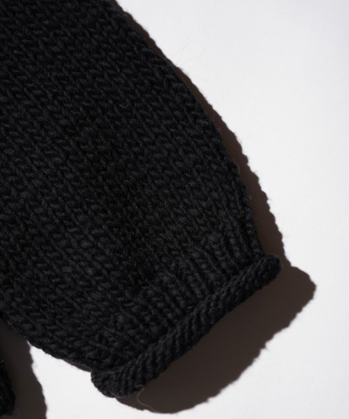 THRIFTY LOOK(スリフティールック)の「THRIFTY LOOK / スリフティールック HAND KNIT ROLLNECK SWEATER ハンドニット ロールネックセーター(ニット/セーター・メンズ・ネイビー/ブラック系/ホワイト/ブラック・ONE SIZE)」の18枚目の写真