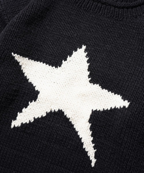THRIFTY LOOK(スリフティールック)の「THRIFTY LOOK / スリフティールック HAND KNIT ROLLNECK SWEATER ハンドニット ロールネックセーター(ニット/セーター・メンズ・ネイビー/ブラック系/ホワイト/ブラック・ONE SIZE)」の21枚目の写真