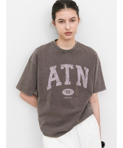 ATELIER NAIN(アトリエナイン)の「ATN PIGMENT BOXY TEE (T-7236)(Tシャツ/カットソー・レディース・ブラウン/チャコール・FREE)」の4枚目の写真