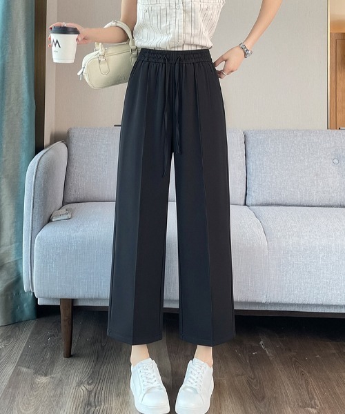 AMAJI(アマジ)の「ハイウエスト ルーズ ストレートパンツ(その他パンツ・レディース・ブラウン/ベージュ/ブラック/ライトピンク/ホワイト・X-LARGE/LARGE/MEDIUM/SMALL)」の10枚目の写真