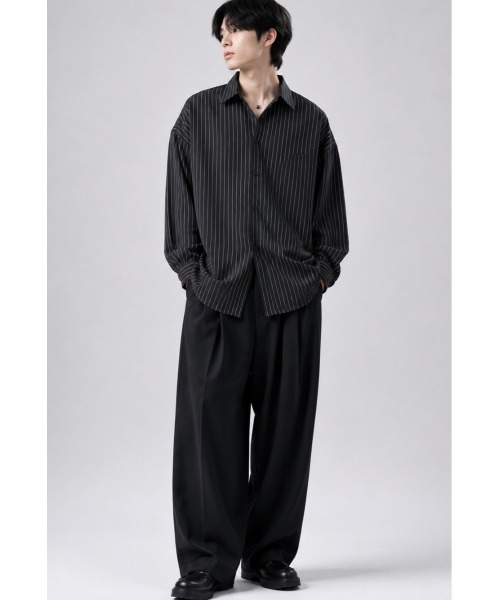 Sakka(サッカ)の「ピンストライプシャツ(シャツ/ブラウス・メンズ・ホワイト/ブラック・LARGE/MEDIUM/X-LARGE)」の4枚目の写真