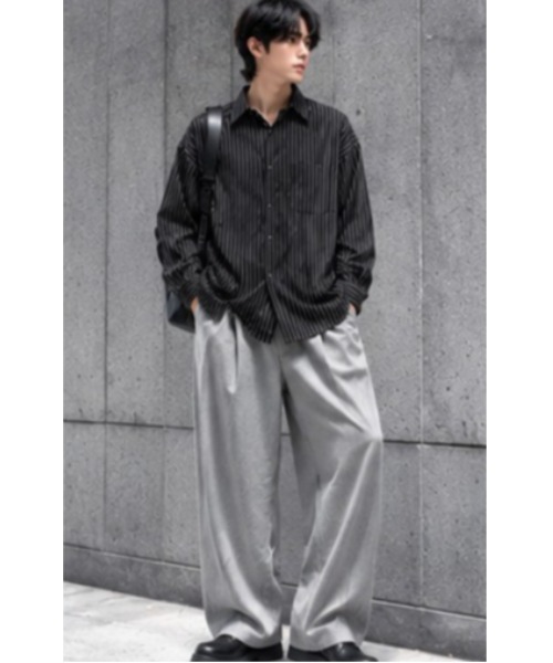 Sakka(サッカ)の「ピンストライプシャツ(シャツ/ブラウス・メンズ・ホワイト/ブラック・LARGE/MEDIUM/X-LARGE)」の8枚目の写真