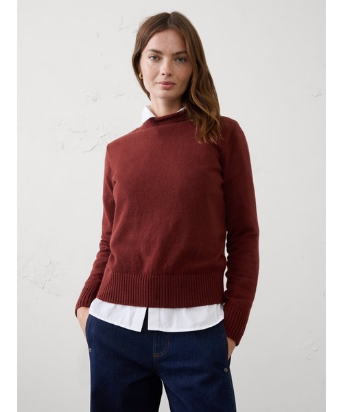 BANANA REPUBLIC FACTORY STORE(バナナリパブリック ファクトリーストア)の「BANANA REPUBLIC FACTORY STORE Perfectly Soft ロールモックネックセーター(ニット/セーター・レディース・ブラック/ホワイト/キャメル/レッド系その他・M/L/XS/S)」の4枚目の写真