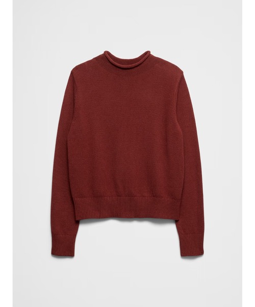 BANANA REPUBLIC FACTORY STORE(バナナリパブリック ファクトリーストア)の「BANANA REPUBLIC FACTORY STORE Perfectly Soft ロールモックネックセーター(ニット/セーター・レディース・ブラック/ホワイト/キャメル/レッド系その他・M/L/XS/S)」の11枚目の写真