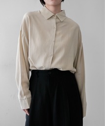 【on:nue】ドライタッチルーズビッグシャツ /26-27 AW COLLECTION