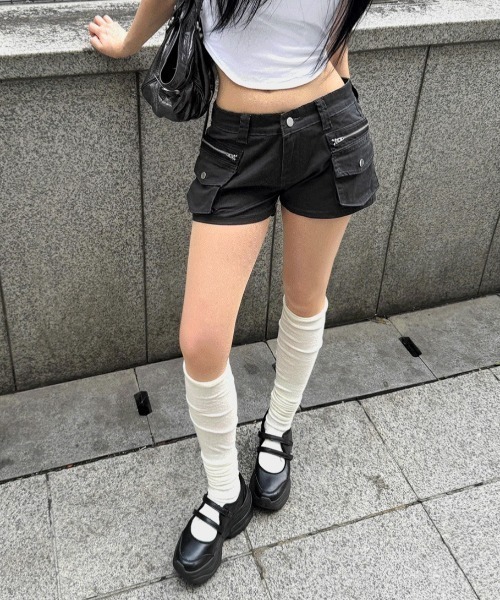 Hatsukoshi（ハツコシ）の「[MADE] GINZAポケットカーゴショーツ（その他パンツ・レディース・ブラック/ネイビー・MEDIUM/SMALL）」の4枚目の写真