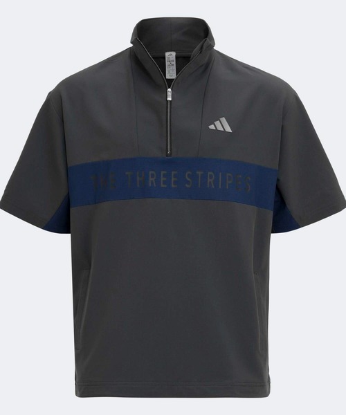 カラーブロック ハーフジップ 半袖ジャケット【adidas Golf/アディダス