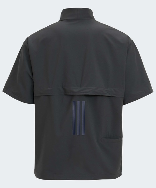 タングラム　ハーフジップ　半袖　ジャケット　スニード　アーチロゴ カラーブロック ハーフジップ 半袖ジャケット【adidas Golf/アディダス