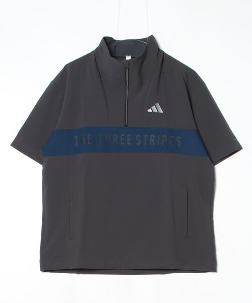 カラーブロック ハーフジップ 半袖ジャケット【adidas Golf/アディダス