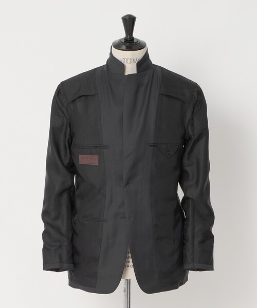 UNITED ARROWS(ユナイテッドアローズ)の「グリーン シャークスキン シングル 3ボタン スーツ MCーMODEL ヨコストレッチ(セットアップ・メンズ・ダークグリーン・50/46/48)」の12枚目の写真