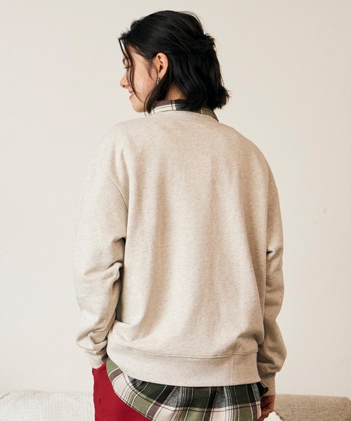 RIKKA FEMME(リッカファム)の「RIKKA FEMME/リッカファム トレーナー スウェット 裏毛 ドッググラフィック RF6F-1101(スウェット・レディース・イエロー/グレー/ピンク・FREE)」の5枚目の写真