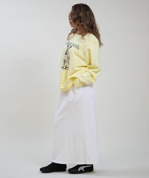 RIKKA FEMME(リッカファム)の「RIKKA FEMME/リッカファム トレーナー スウェット 裏毛 ドッググラフィック RF6F-1101(スウェット・レディース・イエロー/グレー/ピンク・FREE)」の19枚目の写真