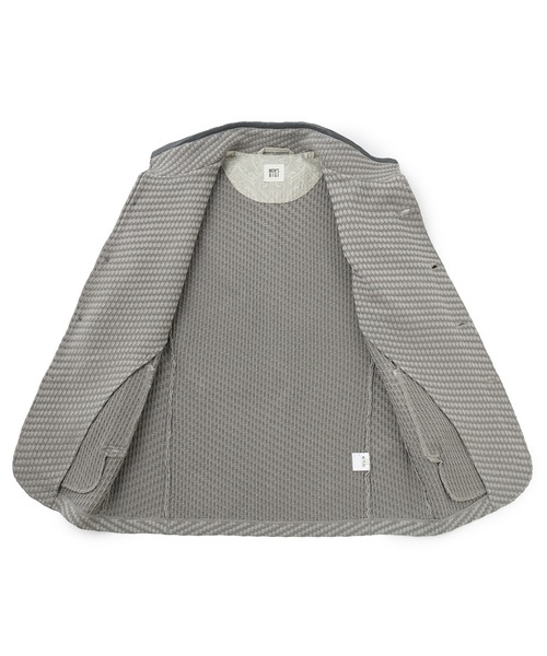 MEN'S BIGI(メンズビギ)の「ブリスターニットジャカード スタンドジャケット(その他アウター・メンズ・ネイビー/グレー系その他/ブラック・03/02/01/04)」の22枚目の写真