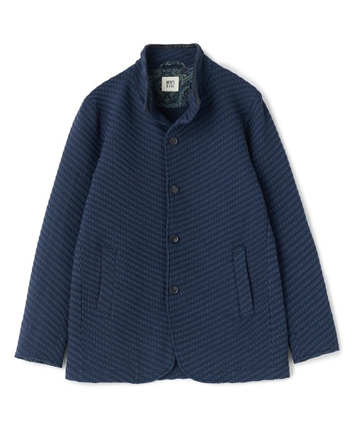 MEN'S BIGI(メンズビギ)の「ブリスターニットジャカード スタンドジャケット(その他アウター・メンズ・ネイビー/グレー系その他/ブラック・03/02/01/04)」の14枚目の写真