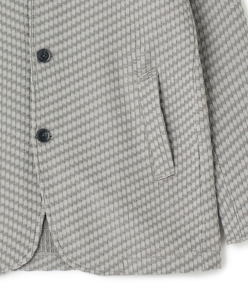 MEN'S BIGI(メンズビギ)の「ブリスターニットジャカード スタンドジャケット(その他アウター・メンズ・ネイビー/グレー系その他/ブラック・03/02/01/04)」の21枚目の写真