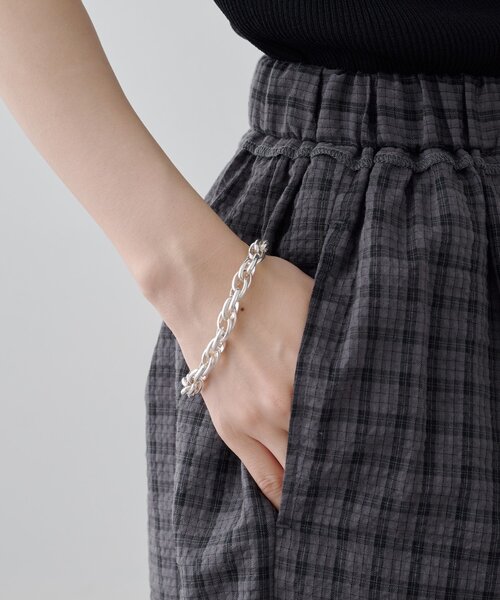 DISCOAT(ディスコート)の「チェック柄イージーパンツ(その他パンツ・レディース・ブラウン/ネイビー・MEDIUM/SMALL/LARGE)」の18枚目の写真
