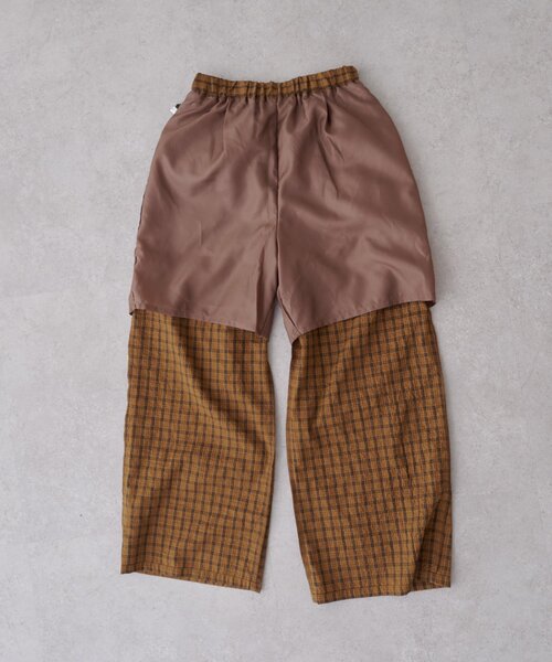 DISCOAT(ディスコート)の「チェック柄イージーパンツ(その他パンツ・レディース・ブラウン/ネイビー・MEDIUM/SMALL/LARGE)」の20枚目の写真