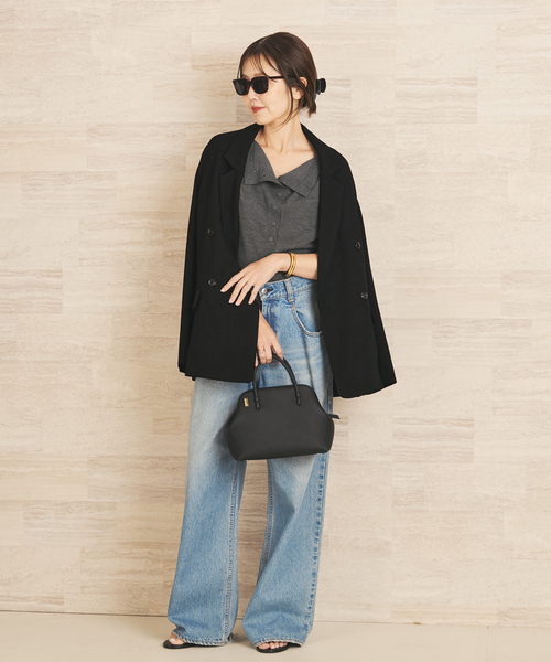 plage(プラージュ)の「R’IAM MINI TWEED ジャケット(テーラードジャケット・レディース・ベージュ/ブラック・38/36)」の6枚目の写真
