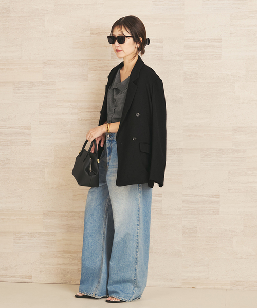 plage(プラージュ)の「R’IAM MINI TWEED ジャケット(テーラードジャケット・レディース・ベージュ/ブラック・38/36)」の7枚目の写真