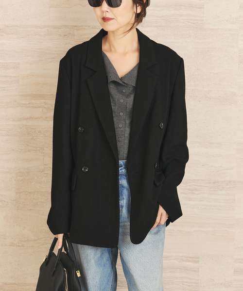 plage(プラージュ)の「R’IAM MINI TWEED ジャケット(テーラードジャケット・レディース・ベージュ/ブラック・38/36)」の9枚目の写真