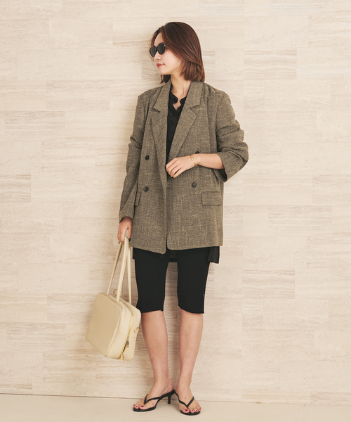 plage(プラージュ)の「R’IAM MINI TWEED ジャケット(テーラードジャケット・レディース・ベージュ/ブラック・38/36)」の13枚目の写真