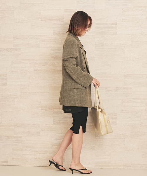 plage(プラージュ)の「R’IAM MINI TWEED ジャケット(テーラードジャケット・レディース・ベージュ/ブラック・38/36)」の14枚目の写真