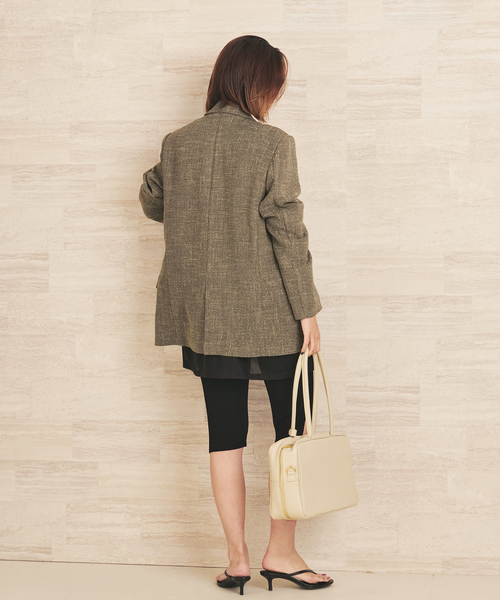 plage(プラージュ)の「R’IAM MINI TWEED ジャケット(テーラードジャケット・レディース・ベージュ/ブラック・38/36)」の15枚目の写真
