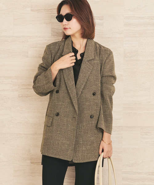 plage(プラージュ)の「R’IAM MINI TWEED ジャケット(テーラードジャケット・レディース・ベージュ/ブラック・38/36)」の16枚目の写真
