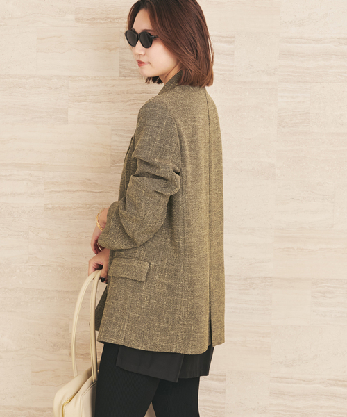 plage(プラージュ)の「R’IAM MINI TWEED ジャケット(テーラードジャケット・レディース・ベージュ/ブラック・38/36)」の17枚目の写真
