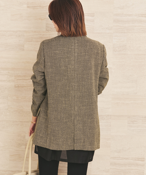 plage(プラージュ)の「R’IAM MINI TWEED ジャケット(テーラードジャケット・レディース・ベージュ/ブラック・38/36)」の18枚目の写真