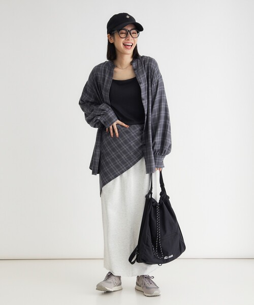 HONEYSUCKLE ROSE(ハニーサックルローズ)の「スカーフ付きチェックシャツ(シャツ/ブラウス・レディース・ダークブラウン/ブラック系・04/05)」の16枚目の写真