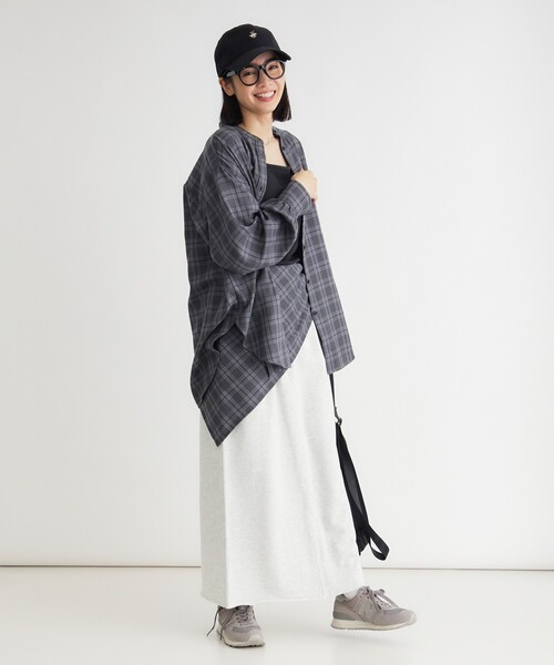HONEYSUCKLE ROSE(ハニーサックルローズ)の「スカーフ付きチェックシャツ(シャツ/ブラウス・レディース・ダークブラウン/ブラック系・04/05)」の17枚目の写真