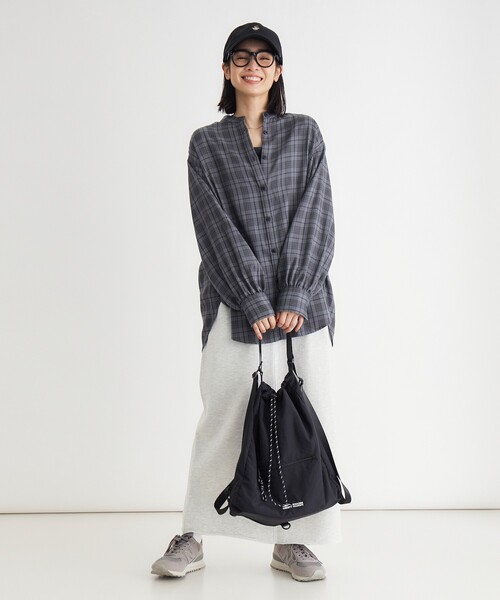 HONEYSUCKLE ROSE(ハニーサックルローズ)の「スカーフ付きチェックシャツ(シャツ/ブラウス・レディース・ダークブラウン/ブラック系・04/05)」の18枚目の写真