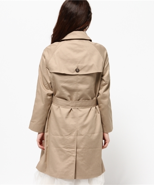 E hyphen world gallery（イーハイフンワールドギャラリー）の「T/C 20/-ミディアムトレンチコート（トレンチコート・レディース・ベージュ/ネイビー・SMALL/MEDIUM）」の5枚目の写真