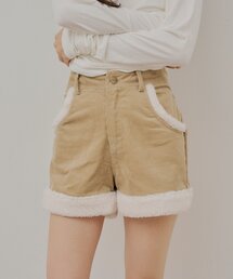 新色&新サイズ追加/セットアップ対応】チャーム付タックショートパンツ