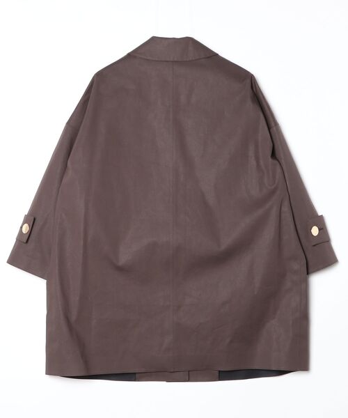 Mackintosh（マッキントッシュ）の「NEW HUMBIE w/D QTD DOWNLINER LEO（ステンカラーコート・レディース・レオパード/チョコ・4/8/6）」の3枚目の写真
