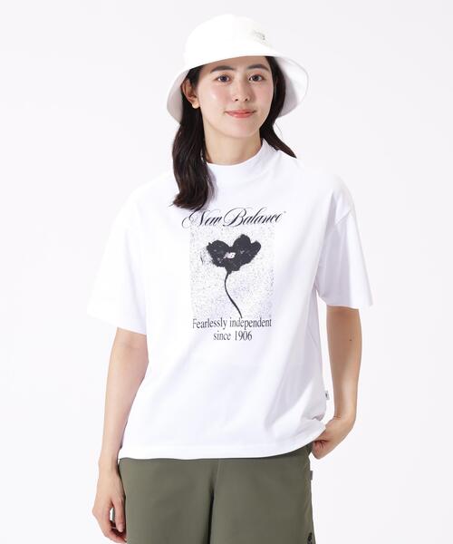 New Balance Golf（ニューバランスゴルフ）の「UV ハーフスリーブ モックネック プルオーバー (WOMENS)（Tシャツ/カットソー・レディース・ブラック/ホワイト・MEDIUM/SMALL/LARGE）」の2枚目の写真