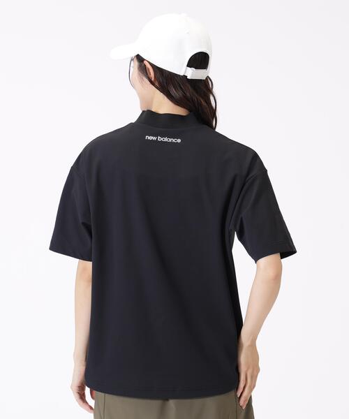 New Balance Golf（ニューバランスゴルフ）の「UV ハーフスリーブ モックネック プルオーバー (WOMENS)（Tシャツ/カットソー・レディース・ブラック/ホワイト・MEDIUM/SMALL/LARGE）」の4枚目の写真