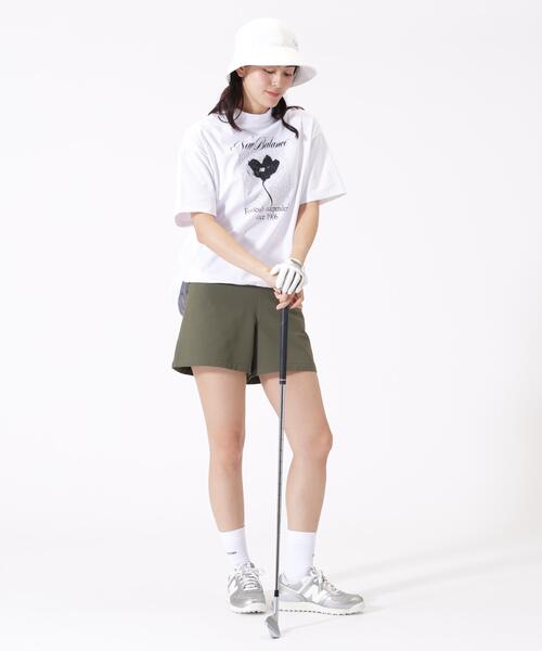 New Balance Golf（ニューバランスゴルフ）の「UV ハーフスリーブ モックネック プルオーバー (WOMENS)（Tシャツ/カットソー・レディース・ブラック/ホワイト・MEDIUM/SMALL/LARGE）」の13枚目の写真