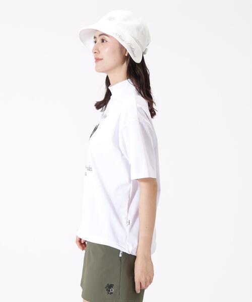 New Balance Golf（ニューバランスゴルフ）の「UV ハーフスリーブ モックネック プルオーバー (WOMENS)（Tシャツ/カットソー・レディース・ブラック/ホワイト・MEDIUM/SMALL/LARGE）」の17枚目の写真