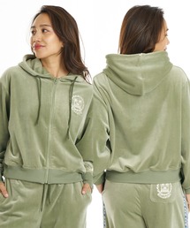 BILLABONG ウィメンズ SURF CAMP PALM 73 ZIP HOODIE パーカー 【2026年秋冬モデル】/ビラボンベロアジップアップパーカー