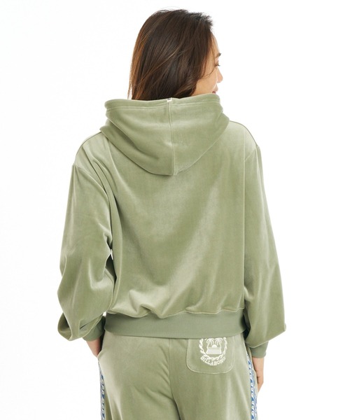 BILLABONG(ビラボン)の「BILLABONG ウィメンズ SURF CAMP PALM 73 ZIP HOODIE パーカー 【2026年秋冬モデル】/ビラボンベロアジップアップパーカー(パーカー・レディース・ブルー系その他/エメラルド/アイボリー・MEDIUM/LARGE)」の14枚目の写真
