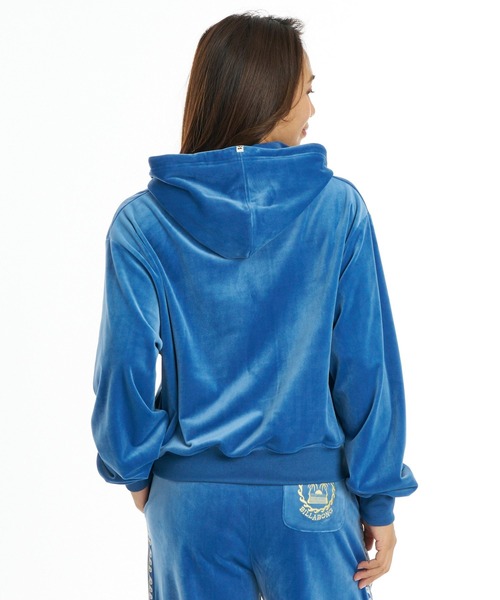 BILLABONG(ビラボン)の「BILLABONG ウィメンズ SURF CAMP PALM 73 ZIP HOODIE パーカー 【2026年秋冬モデル】/ビラボンベロアジップアップパーカー(パーカー・レディース・ブルー系その他/エメラルド/アイボリー・MEDIUM/LARGE)」の8枚目の写真